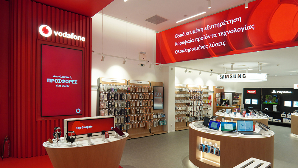 Η Vodafone μετασχηματίζει τα καταστήματά της σε ολοκληρωμένους προορισμούς τεχνολογίας