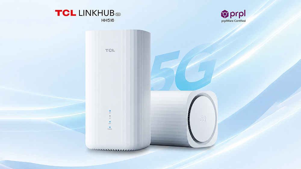 Παγκόσμια πρωτιά για το TCL LINKHUB HH516 με πιστοποίηση prplWare